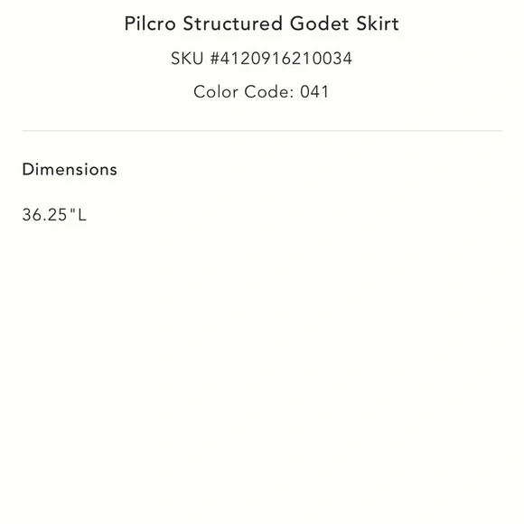 NWT Anthropologie-Pilcro Structured Godet Skirt in Navy - Picture 8 of 11